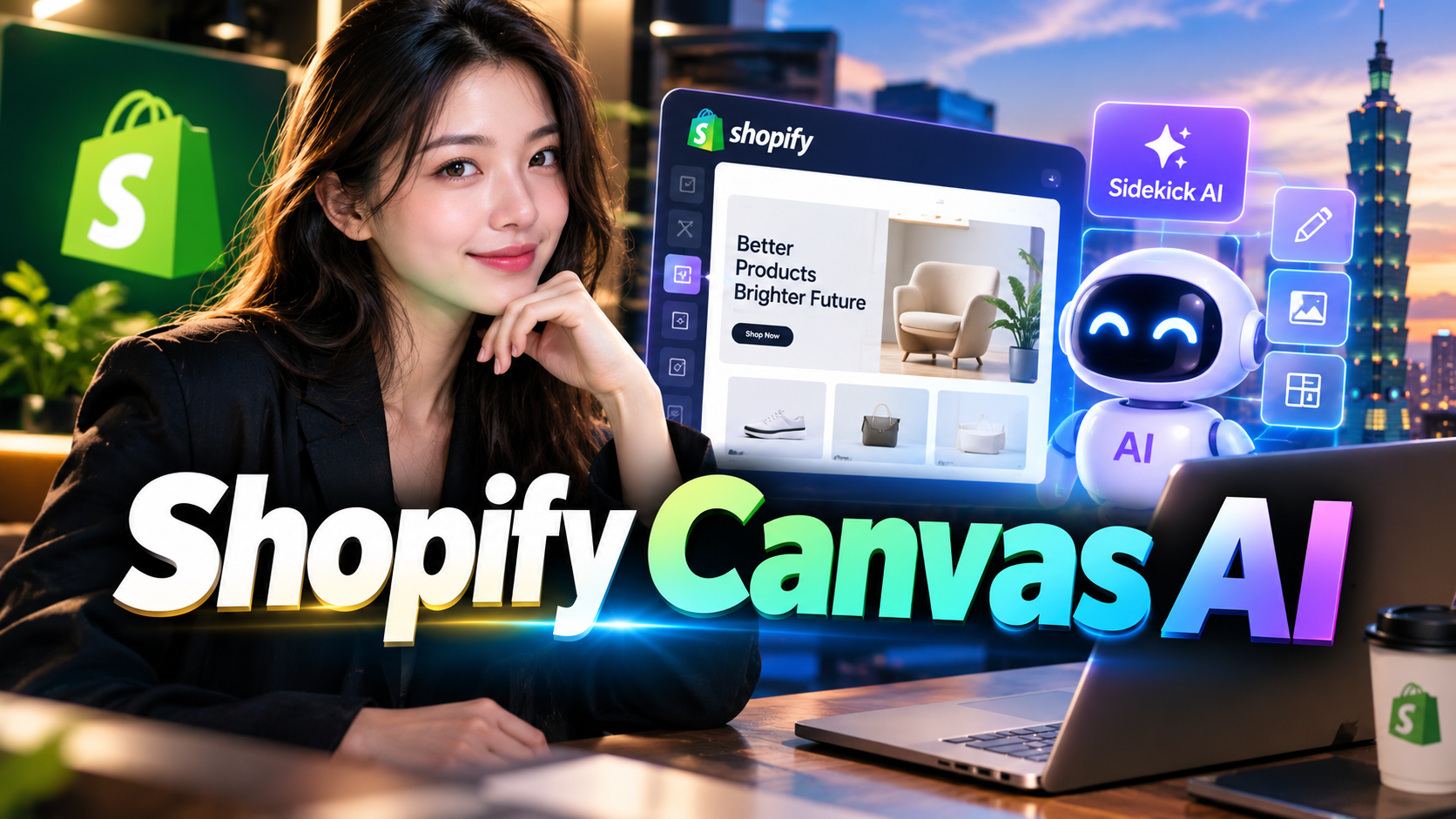 Shopify Canvas與Sidekick AI：台灣電商不可不知的未來建站術