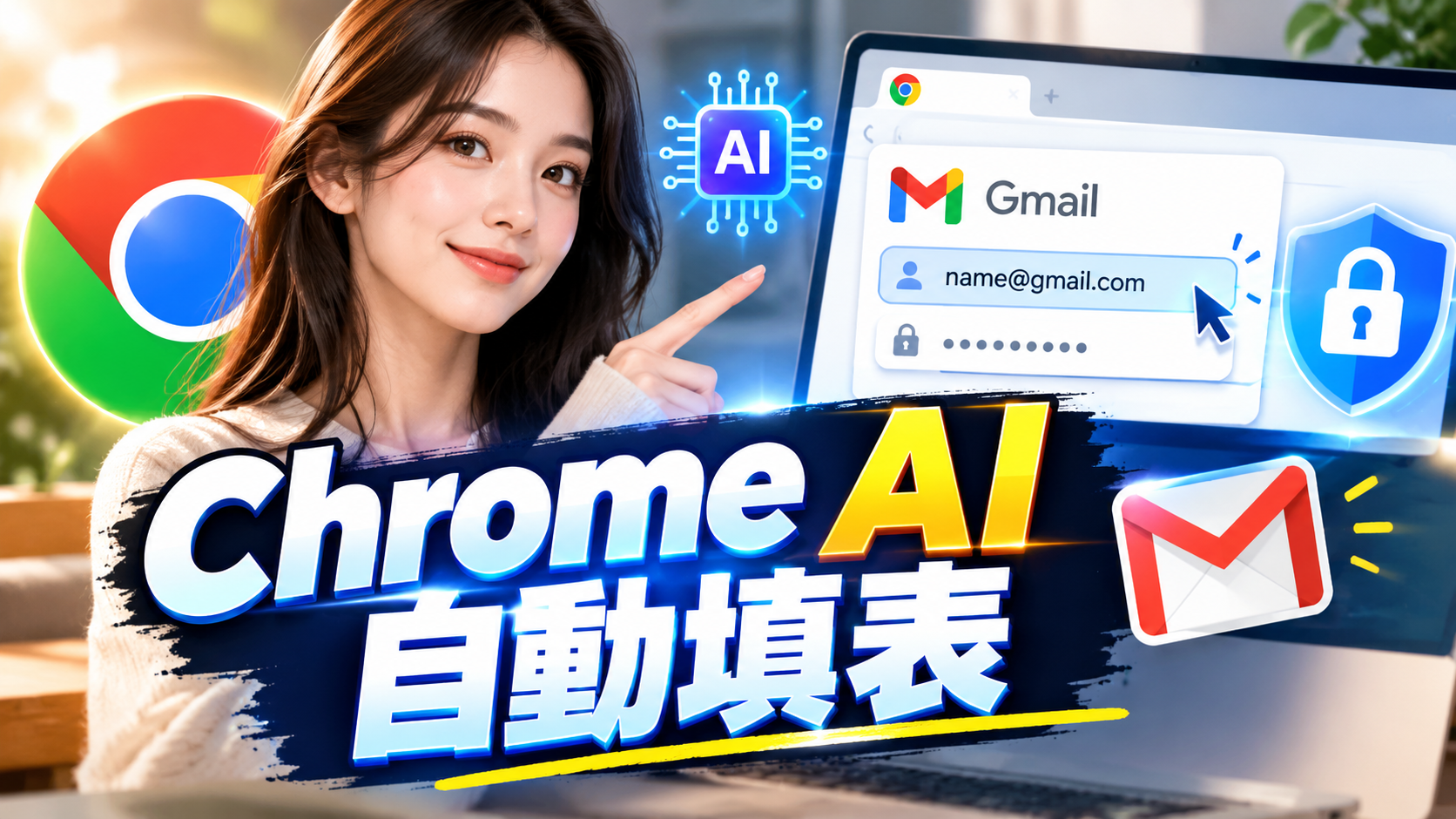 Chrome AI 自動填表新神技：Gmail 數據怎麼用？安全隱私一次解析！
